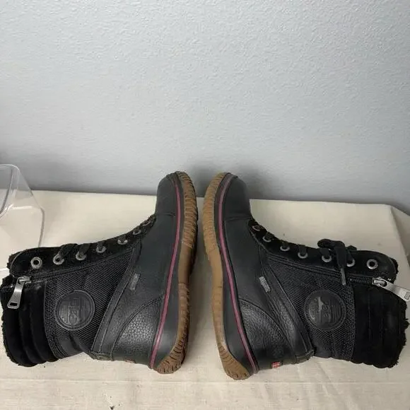 Mens‎ Pajar Canada Zip Black Waterproof Winter Boots Sz 9